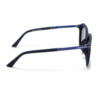 Eyejack Navy Blue Square Polarized Sunglasses for Men & Women (7524PCL1269)