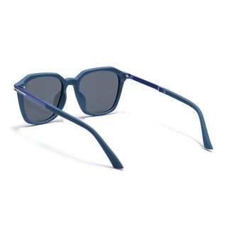 Eyejack Blue Square Polarized Sunglasses for Men & Women (7524PCL1270)