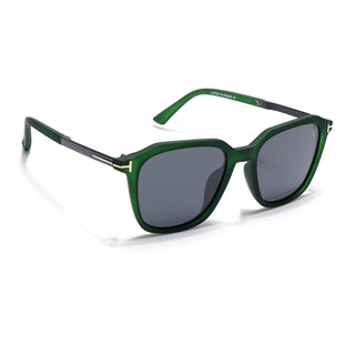 Eyejack Dark Green Square Polarized Sunglasses for Men & Women (7524PCL1271)