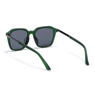 Eyejack Dark Green Square Polarized Sunglasses for Men & Women (7524PCL1271)