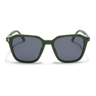 Eyejack Green Square Polarized Sunglasses for Men & Women (7524PCL1272)