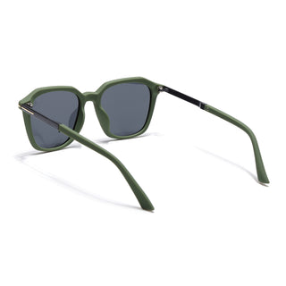 Eyejack Green Square Polarized Sunglasses for Men & Women (7524PCL1272)