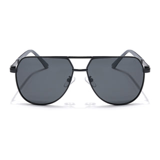 Eyejack Black Aviator Sunglasses for Men & Women (8008PCL839)