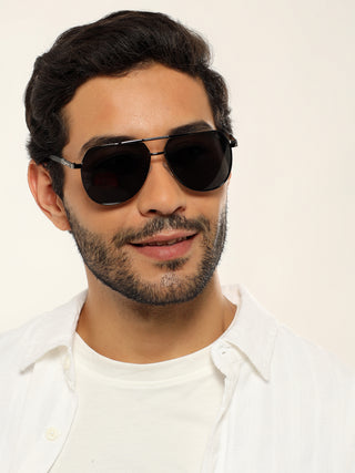 Eyejack Grey Aviator Polarized Sunglasses for Men & Women (8008PCL840)