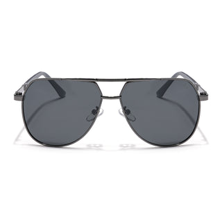 Eyejack Grey Aviator Sunglasses for Men & Women (8008PCL840)