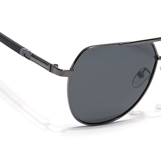 Eyejack Grey Aviator Sunglasses for Men & Women (8008PCL840)