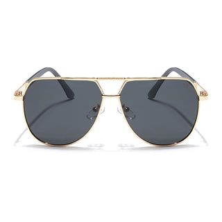 Eyejack Golden Aviator Sunglasses for Men & Women (8008PCL841)