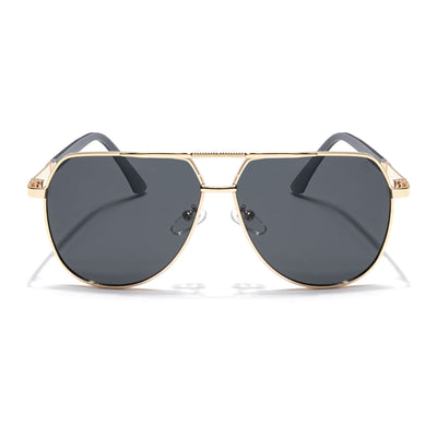 Eyejack Golden Aviator Polarized Sunglasses for Men & Women (8008PCL841)
