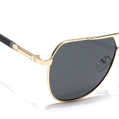 Eyejack Golden Aviator Polarized Sunglasses for Men & Women (8008PCL841)