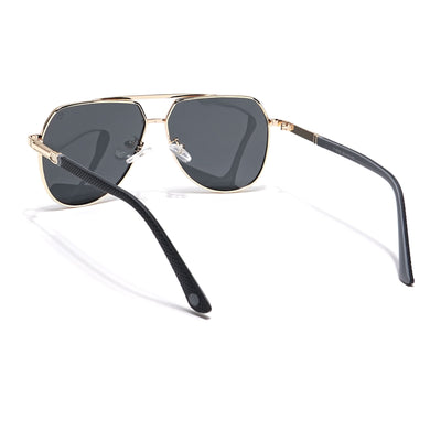 Eyejack Golden Aviator Polarized Sunglasses for Men & Women (8008PCL841)