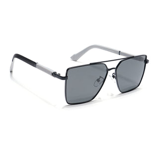 Eyejack Black Square Sunglasses for Men & Women (8016PCL903)