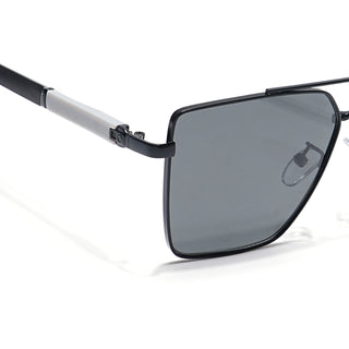 Eyejack Black Square Sunglasses for Men & Women (8016PCL903)