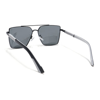 Eyejack Black Square Sunglasses for Men & Women (8016PCL903)