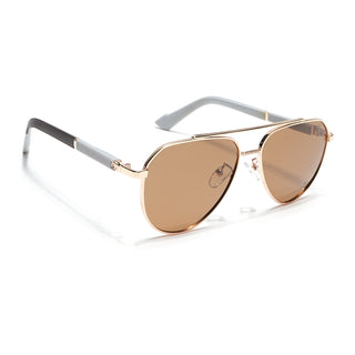 Eyejack Golden Aviator Sunglasses for Men & Women (8017PCL878)