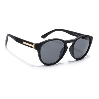 Eyejack Black Round Sunglasses for Men & Women (8018CL1047)