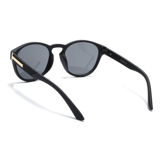 Eyejack Black Round Sunglasses for Men & Women (8018CL1047)