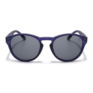 Eyejack Blue Round Sunglasses for Men & Women (8018CL1048)