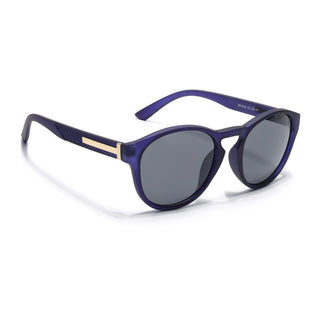 Eyejack Blue Round Sunglasses for Men & Women (8018CL1048)