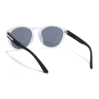 Eyejack Grey Round Sunglasses for Men & Women (8018CL1049)