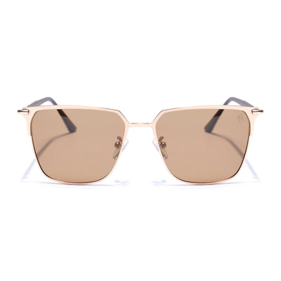 Valor - Square Polarized Sunglasses (Brown Lens | Rose Golden Frame - 8021PCL777)