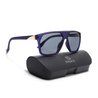 Eyejack Blue Wayfarer Sunglasses for Men & Women (8024CL1051)