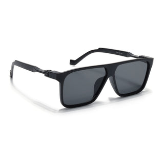 Eyejack Black Square Sunglasses for Men & Women (805CL1026)