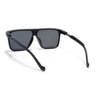 Eyejack Black Square Sunglasses for Men & Women (805CL1026)