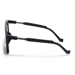 Eyejack Black Square Sunglasses for Men & Women (805CL1026)