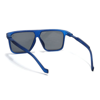 Eyejack Blue Square Sunglasses for Men & Women (805CL1027)