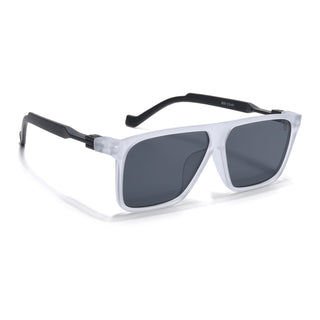 Eyejack Grey Square Sunglasses for Men & Women (805CL1028)