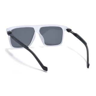 Eyejack Grey Square Sunglasses for Men & Women (805CL1028)