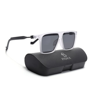 Eyejack Grey Square Sunglasses for Men & Women (805CL1028)