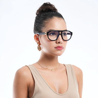 Shadow - Shine Black Wayfarer Eyeglasses I 82104FCL1302-C1