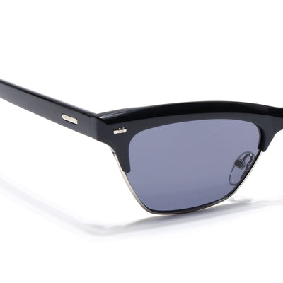 Eyejack Shine Black Cateye Sunglasses for Women (8583CL1249)