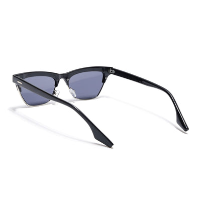 Eyejack Shine Black Cateye Sunglasses for Women (8583CL1249)