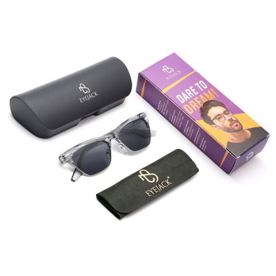 Eyejack Grey Cateye Sunglasses for Women (8583CL1250)