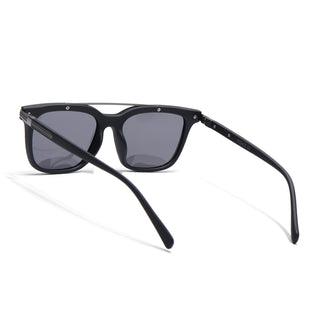 Eyejack Black Wayfarer Polarized Sunglasses for Men & Women (868PCL2137)