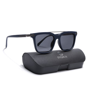 Eyejack Blue Wayfarer Polarized Sunglasses for Men & Women (868PCL2138)