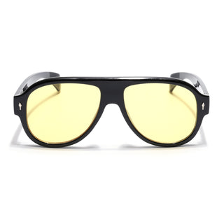 Eyejack Black Oversize Sunglasses for Men & Women (8821CL1095)