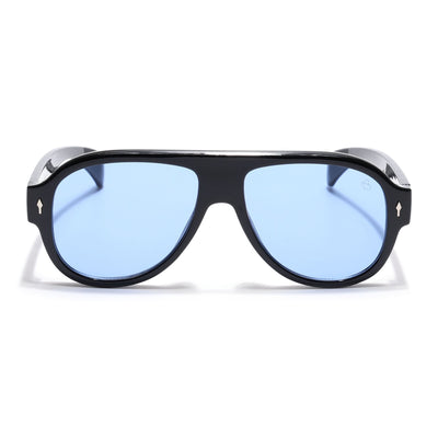 Eyejack Black Oversize Sunglasses for Men & Women (8821CL1096)