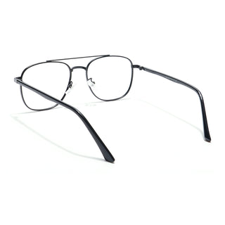 Eyejack Disk Premium Black Wayfarer Eyeglasses for Men & Women (9002CL735-C1)