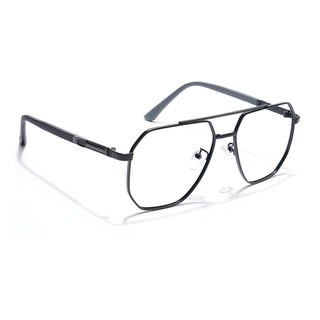 Eyejack Disk Premium Black Wayfarer Eyeglasses for Men & Women (9009CL741-C1)