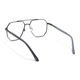 Eyejack Disk Premium Black Wayfarer Eyeglasses for Men & Women (9009CL741-C1)