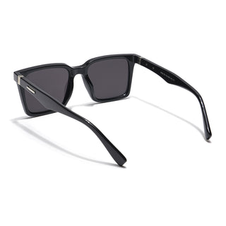 Eyejack Square Sunglasses for Men & Women (Black Lens | Black Frame - 90150CL756)