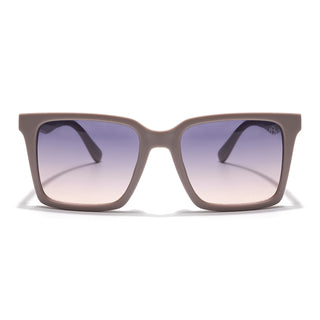 Eyejack Square Sunglasses for Men & Women (Grey & Nude Lens | Nude Frame - 90150CL758)