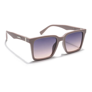 Eyejack Square Sunglasses for Men & Women (Grey & Nude Lens | Nude Frame - 90150CL758)