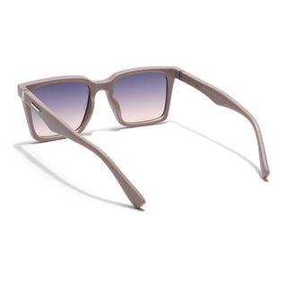 Eyejack Square Sunglasses for Men & Women (Grey & Nude Lens | Nude Frame - 90150CL758)