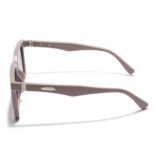 Eyejack Square Sunglasses for Men & Women (Grey & Nude Lens | Nude Frame - 90150CL758)