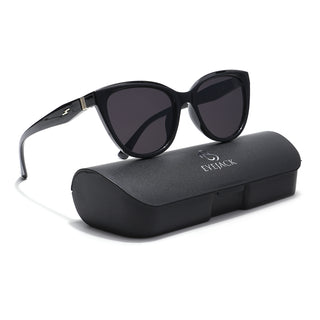 Eyejack Cateye Sunglasses for Women (Black Lens | Black Frame - 90151CL759)