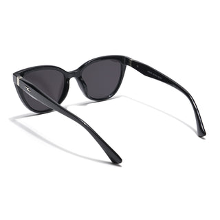 Eyejack Cateye Sunglasses for Women (Black Lens | Black Frame - 90151CL759)